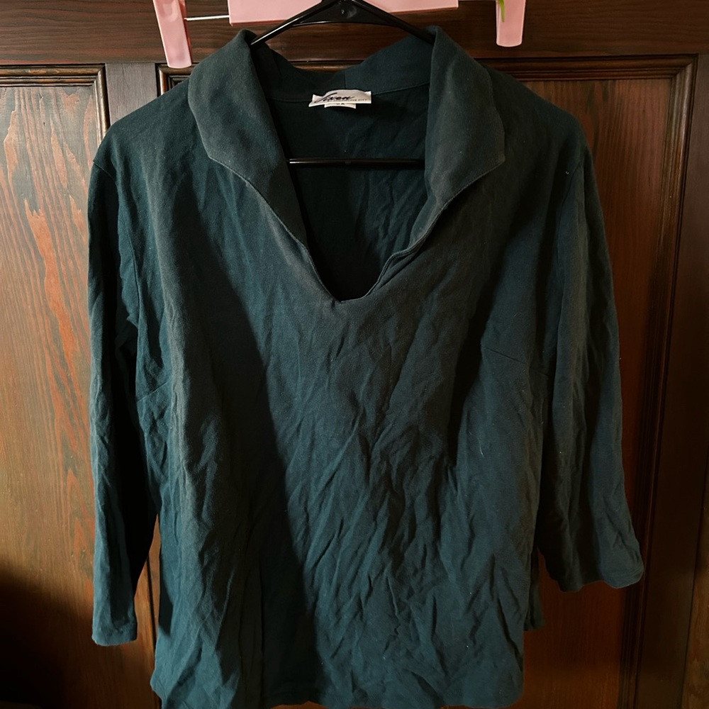 Vixen hunter green top 2x